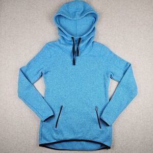 Old Navy Active Fleece Pullover Hoodie Women's S Small Blue 100% Polyester